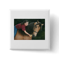 A Gift for Sunny Morgan Horse Art buttons by ForeverMorgans A Gift for Sunny Morgan Horse Art buttons