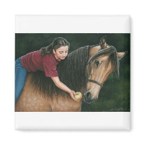 A Gift for Sunny Morgan Horse Art magnets