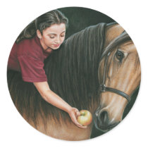 A Gift for Sunny Morgan Horse Art stickers