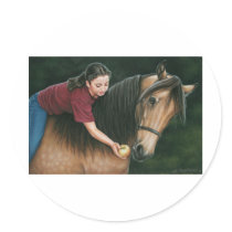 A Gift for Sunny Morgan Horse Art stickers