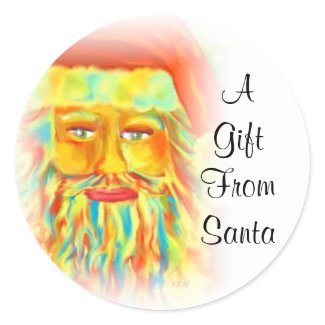 A Gift From Santa Gift Stickers sticker