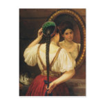 A girl at the mirror, 1848 postcards
