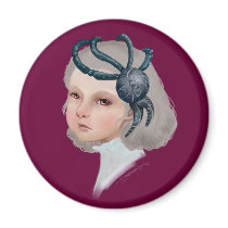 A Girl magnets by NARAEILLUST A Girl magnets