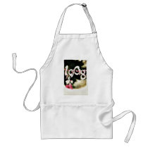 A girl prays for new year 2008 apron