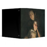 A Girl reading a letter by Candlelight binders