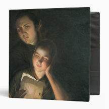 A Girl reading a letter by Candlelight Binder