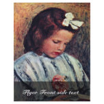 A Girl Reading By Pierre-Auguste Renoir Flyer Design