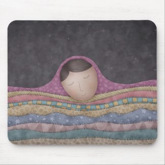A Girl Under A Thousand Blankets mousepad