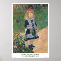 A Girl with a Watering Can Poster