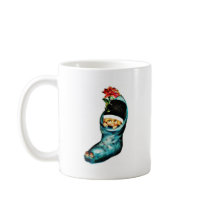 A girl with santa claus hat sitting in christmas s mugs by RememberChristmas A girl with santa claus hat sitting in christmas s mugs