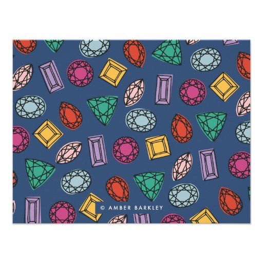 A Girl's Best Friend Stationery - Sapphire Custom Announcements