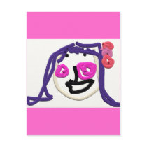 A Girls Face - Postcard