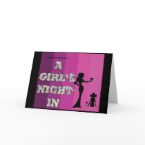 A Girl's Night In Invitation cards