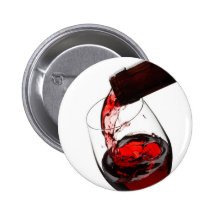 A Glass of Red Wine Button