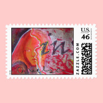 "A glimpse inside..." postage