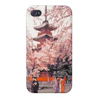 A Glimpse of Ueno Park Hiroshi Yoshida art iPhone 4 Covers