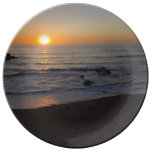 A Glorious Beach Sunset Porcelain Plate