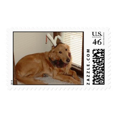 A Golden Christmas Postage Stamp by cmaruschak