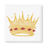 A Golden King's Crown With Jewels Fridge Magnet