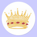 A Golden King's Crown With Jewels stickers