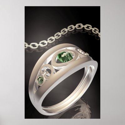 A Golden Ring Print by bulathique
