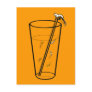 A Goldfish Drink - Tall and Orange Post Card
