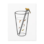 A Goldfish Drink - Tall and White Post Cards