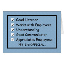 A Good Boss Boss's Day Card