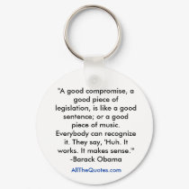 "A good compromise, a good piece of legislation... keychains