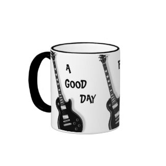 A GOOD DAY FOR THE BLUES Guitar Ceramic Mug