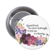 A good friend is a blessing buttons