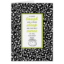 A Good Laugh and a Good Sleep Cards
