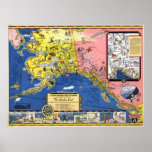 A good-natured map of Alaska Poster