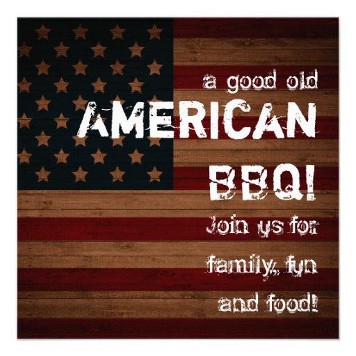 A good old American BBQ! Custom Invites