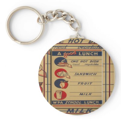 A Good School Lunch Key Chains by gotraw