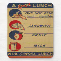 A Good School Lunch mousepads by gotraw A Good School Lunch mousepads