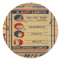 A Good School Lunch Stickeer stickers
