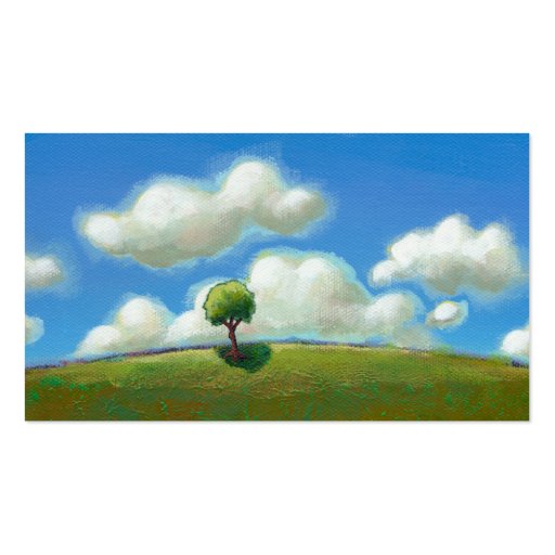 A Good Time to Start - Landscape painting CUSTOM Business Card (front side)