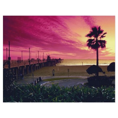 A gorgeous sunset at the pier, Huntington Beach, C Flyer Design by beautifulclicks