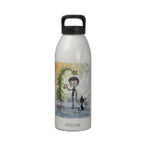A Goth Christmas Drinking Bottles