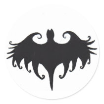 a gothic bat stickers