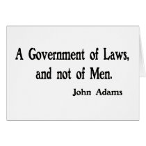 A Government of Laws Greeting Card