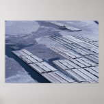 A grain barge slowly navigates the frozen Mississi Posters
