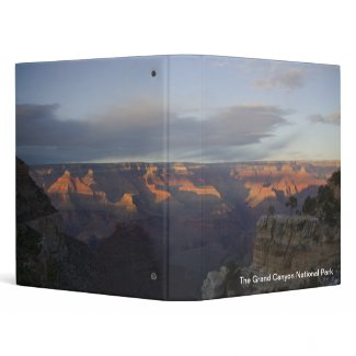 A Grand Canyon Sunset 3 Ring Binders