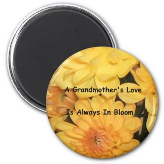 A Grandmother's Love is Always in Bloom magnet