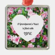 A Grandparent's Heart is Filled With Love Christmas Ornament