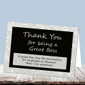 A Great Boss Bosses Day Card card