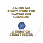 A Great DM Cheats Better Sticker