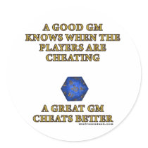 A Great DM Cheats Better stickers