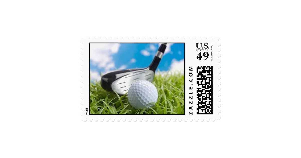 A great golf card to enjoy postage stamp Zazzle